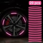 20pcs Reflective Wheel Hub Stickers – Luminous Tire Rim Decals - Image 10