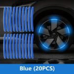 20pcs Reflective Wheel Hub Stickers – Luminous Tire Rim Decals - Image 4
