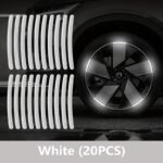 20pcs Reflective Wheel Hub Stickers – Luminous Tire Rim Decals - Image 6