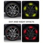 20pcs Reflective Wheel Hub Stickers – Luminous Tire Rim Decals