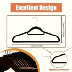 20pcs Velvet Hangers with Non-Slip Felt Coating - Image 4