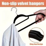 20pcs Velvet Hangers with Non-Slip Felt Coating - Image 2