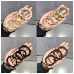 25pcs Random Color Bohemian Style Women's Hair Tie Set - Image 3