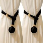 2pcs Curtain Tiebacks with Adjustable Round Ball Holders – Decorative Curtain Pull Backs for Home & Room Decor - Image 3