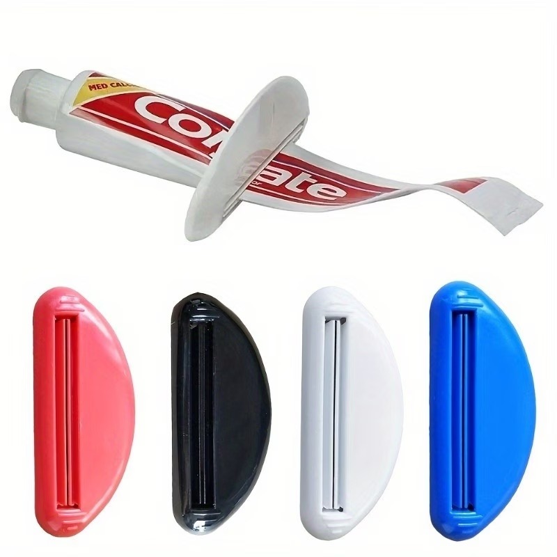 2pcs Random Color Multi-Functional Toothpaste Squeezer, Anti-Waste Toothpaste Tube Roller, Compact & Portable Toothpaste Squeezer for Daily Use and Travel