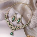 2pcs/Set Fashionable Multi-Color Rhinestone Necklace Set - Image 14