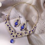 2pcs/Set Fashionable Multi-Color Rhinestone Necklace Set - Image 7