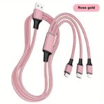 3-In-1 Fast Charging USB Cable – 1.2M Nylon Braided Multi-Connector Charging Cable for iPhone, Samsung, Android & Type-C Devices - Image 12