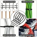 300pcs Heavy-Duty Nylon Cable Ties – Assorted Sizes - Image 7
