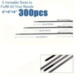 300pcs Heavy-Duty Nylon Cable Ties – Assorted Sizes - Image 8