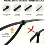 300pcs Heavy-Duty Nylon Cable Ties – Assorted Sizes - Image 4