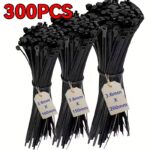 300pcs Heavy-Duty Nylon Cable Ties – Assorted Sizes