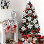 36-Piece Glitter Christmas Floral Ornament Set – 12 Flower Decorations with Clips & Stems - Image 18
