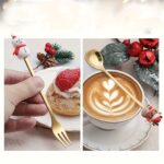 4/6-Piece Christmas Stainless Steel Spoon & Fork Set – Cute Cartoon Holiday Tableware for Parties and Gifting - Image 14