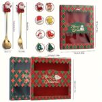 4/6-Piece Christmas Stainless Steel Spoon & Fork Set – Cute Cartoon Holiday Tableware for Parties and Gifting - Image 18