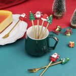 4/6-Piece Christmas Stainless Steel Spoon & Fork Set – Cute Cartoon Holiday Tableware for Parties and Gifting - Image 10