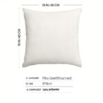 4pcs Christmas Reindeer Snowman Santa Pillow Covers – Double-Sided Printed Holiday Cushion Cases for Home Decor - Image 6