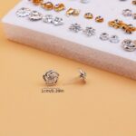 50 Pairs Random Mixed Resin Plastic Glue Needle Small Ear Studs Set - Image 5