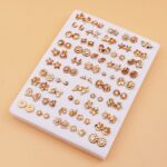 50 Pairs Random Mixed Resin Plastic Glue Needle Small Ear Studs Set - Image 11