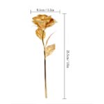 6pcs Faux Golden Rose Stems – Realistic Artificial Flowers for Home, Party & Holiday Decoration - Image 2