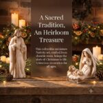 7pcs Miniature Nativity Scene Set – Holy Family Figurines with Shepherd, Angel & Sheep Christmas Religious Decor - Image 5