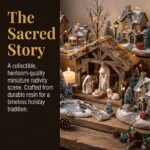 7pcs Miniature Nativity Scene Set – Holy Family Figurines with Shepherd, Angel & Sheep Christmas Religious Decor - Image 6