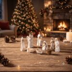 7pcs Miniature Nativity Scene Set – Holy Family Figurines with Shepherd, Angel & Sheep Christmas Religious Decor - Image 7
