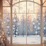 80pcs Snowflake Window Stickers – Removable Static Cling Christmas Decals for Glass Windows & Holiday Decor - Image 6