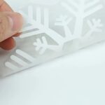 80pcs Snowflake Window Stickers – Removable Static Cling Christmas Decals for Glass Windows & Holiday Decor - Image 2