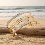 Adjustable Vintage Multi-Layer Bangle Bracelet for Women – Elegant Gold-Tone Fashion Cuff - Image 4
