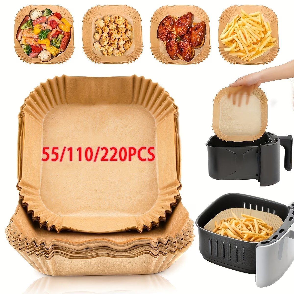 Air Fryer Disposable Paper Liners (11) Air Fryer Disposable Paper Liners