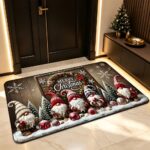 Christmas Santa Gnome Doormat – Non-Slip Machine-Washable Holiday Entrance Mat for Home & Outdoor Decor - Image 7