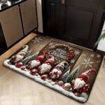 Christmas Santa Gnome Doormat – Non-Slip Machine-Washable Holiday Entrance Mat for Home & Outdoor Decor - Image 9
