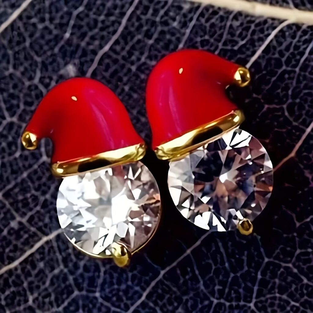 Christmas Santa Stud Earrings