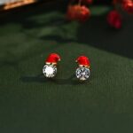 Christmas Santa Stud Earrings - Image 3