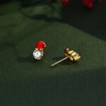 Christmas Santa Stud Earrings - Image 4
