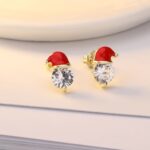 Christmas Santa Stud Earrings - Image 5
