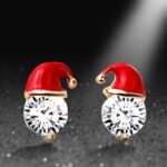 Christmas Santa Stud Earrings - Image 6