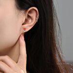 Christmas Santa Stud Earrings - Image 7