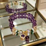 Classic Amethyst Bead Bracelet - Image 4