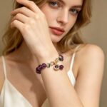 Classic Amethyst Bead Bracelet - Image 10