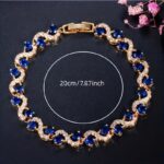 Colorful Wave Stone Bracelet – Fashionable Tennis Bangle for Women - Image 6