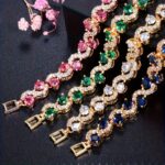 Colorful Wave Stone Bracelet – Fashionable Tennis Bangle for Women - Image 8