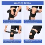 Elastic Strap Sports Knee Brace, Unisex Breathable Polyester Fitness Basketball Knee Support, Suitable for Various Outdoor Sports - Image 7