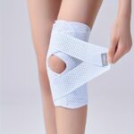 Elastic Strap Sports Knee Brace, Unisex Breathable Polyester Fitness Basketball Knee Support, Suitable for Various Outdoor Sports - Image 3