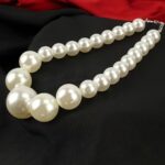 French Romantic Pearl Necklace & Stud Earrings Jewelry Set - Image 3