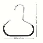 Hanging Organizer Hook – Anti-Slip Round Hook for Wardrobe Hangers, Space-Saving Closet Storage Solution - Image 7