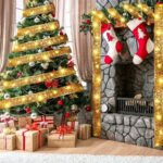 LED Christmas Tree Ribbon Lights – Golden Sparkling Wave Design with 20/50 LEDs, Battery-Powered - Image 4