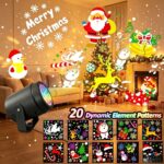 Manual Rotating Christmas Projection Light – USB-Powered 20-Pattern Holiday Projector - Image 7