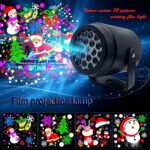 Manual Rotating Christmas Projection Light – USB-Powered 20-Pattern Holiday Projector - Image 8